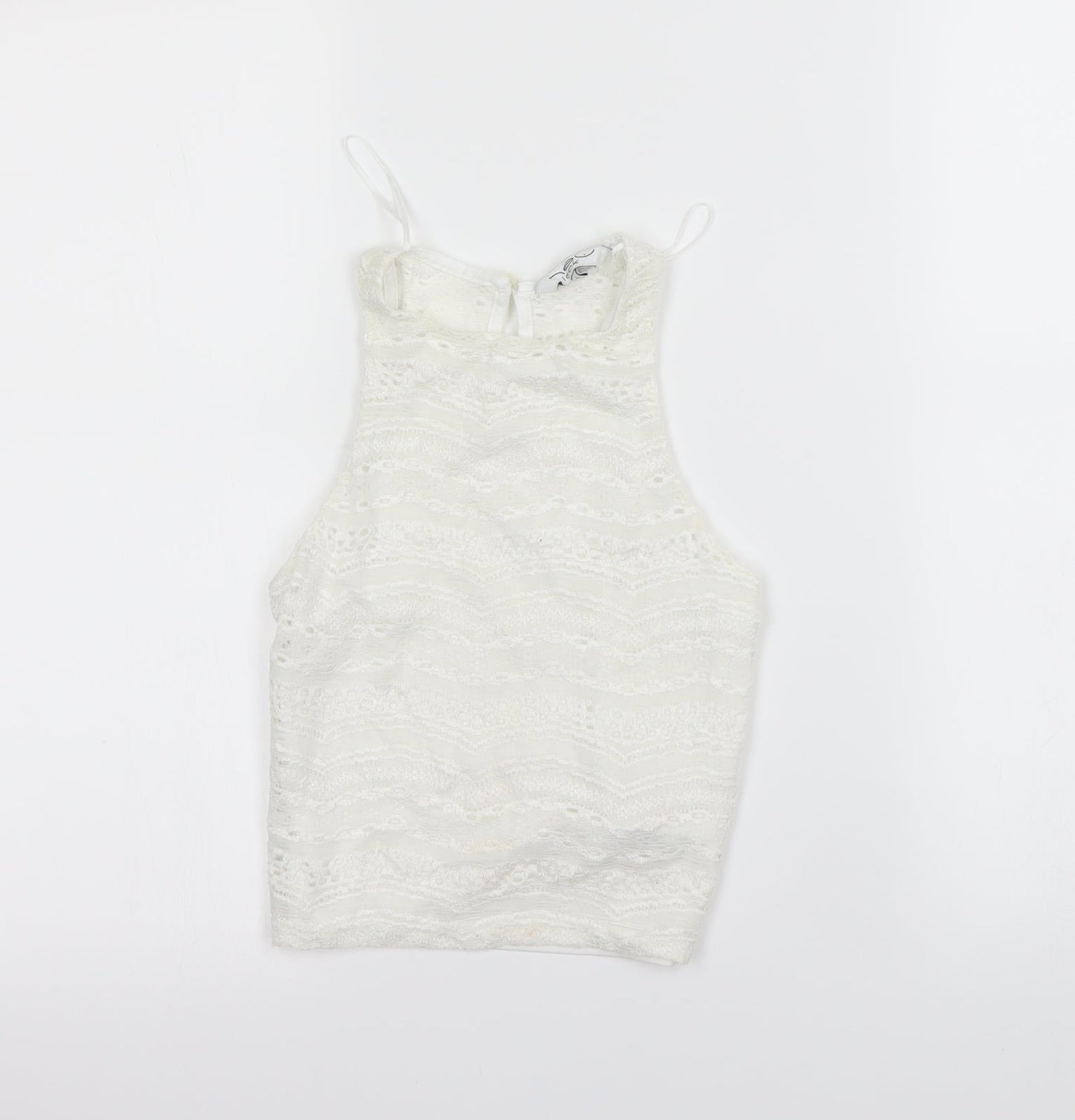 New Look Womens Ivory   Cropped Tank Size 6