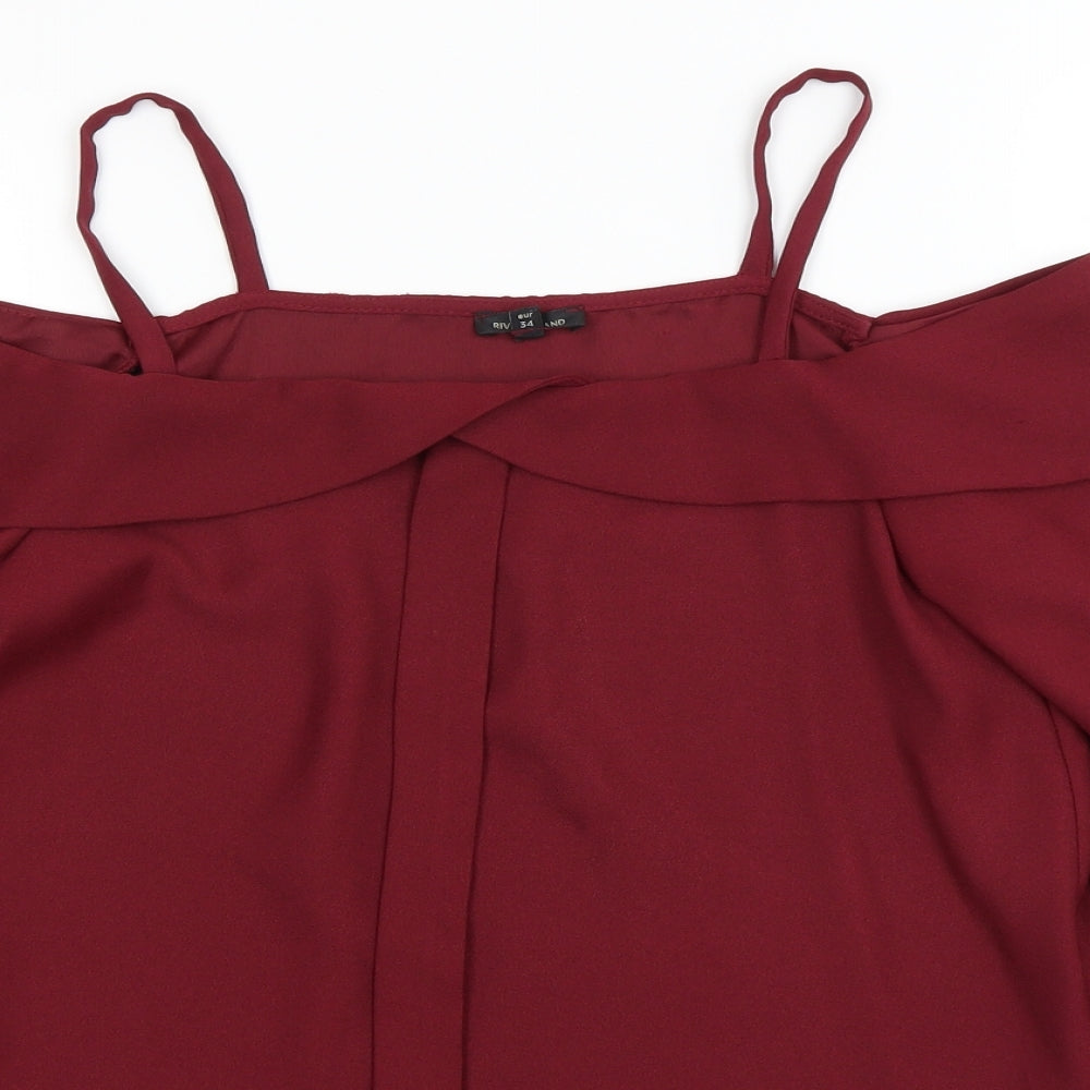 River Island Womens Purple   Basic Blouse Size 8