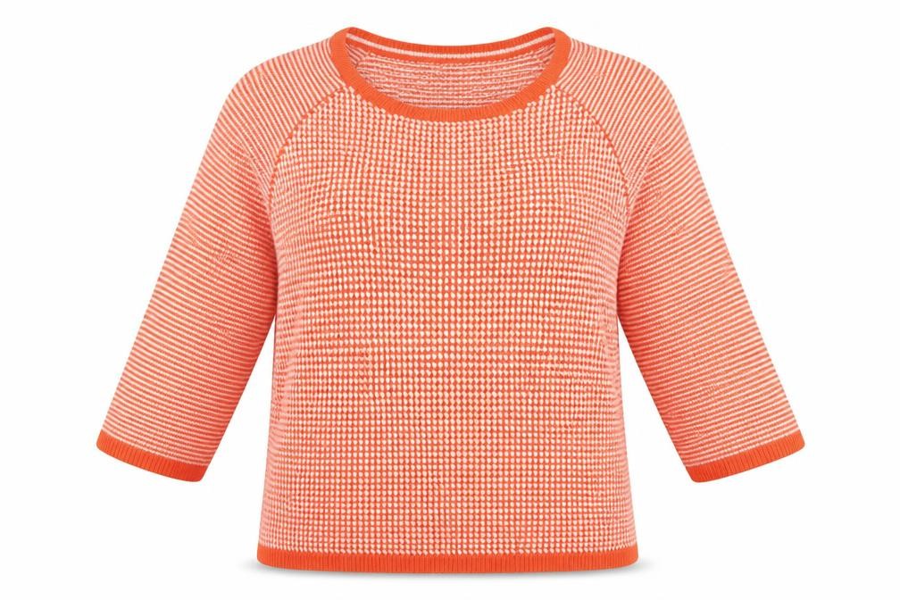 Marks & Spencer Womens Orange Polka Dot  Pullover Jumper Size 14