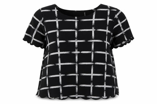 Front view of Red Chilli women’s black basic t-shirt, size S