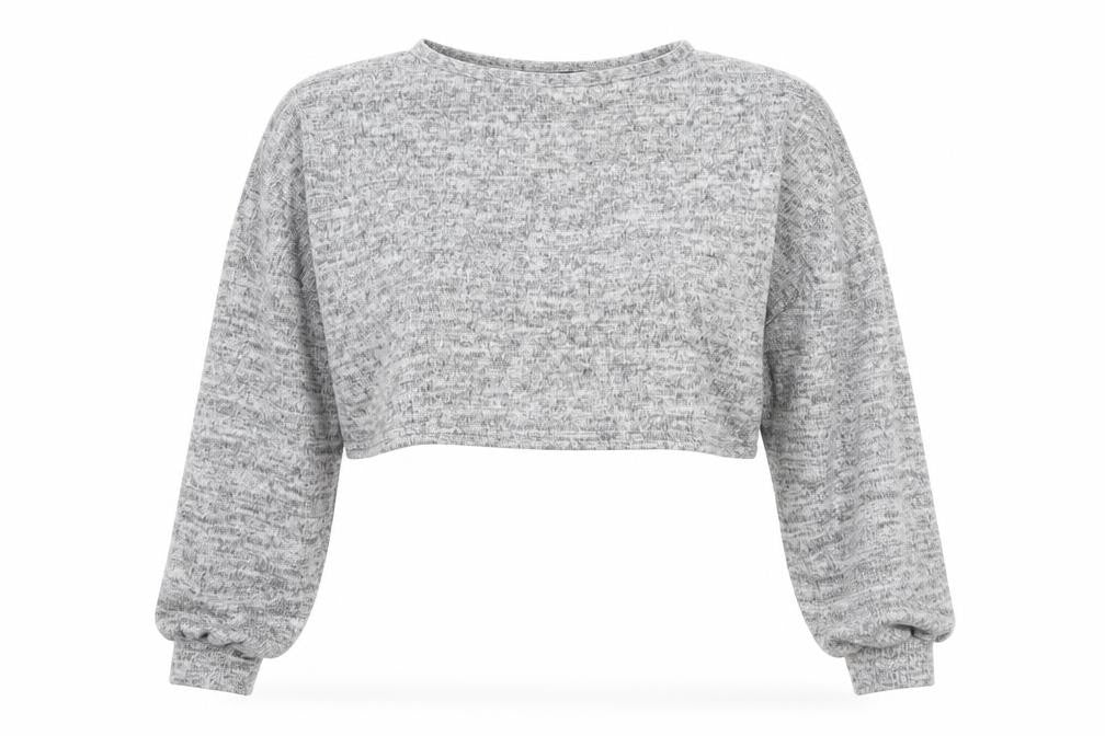 PRETTYLITTLETHING Womens Grey   Pullover Jumper Size 10