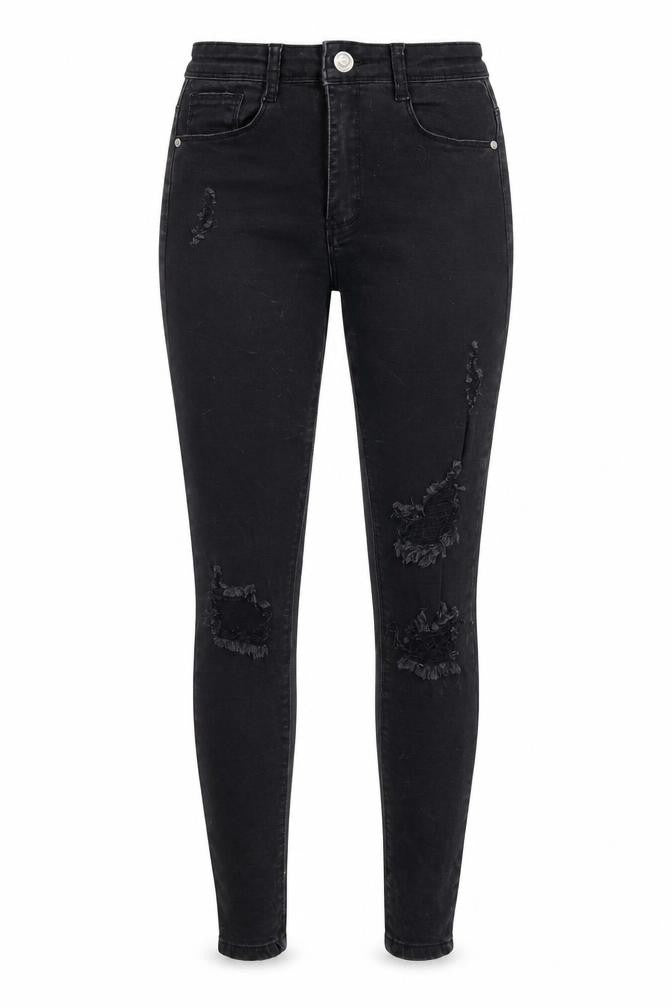 Missguided Womens Black   Skinny Jeans Size 4 L24 in
