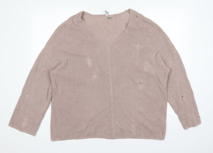 Additional front view of Divided women’s pink jumper, size M