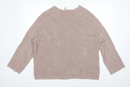 Back view of Divided women’s pink jumper, size M