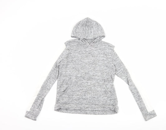 PRETTYLITTLETHING Womens Grey   Pullover Hoodie Size 6
