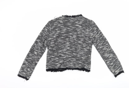 Back view of Mango women’s black jacket, size S