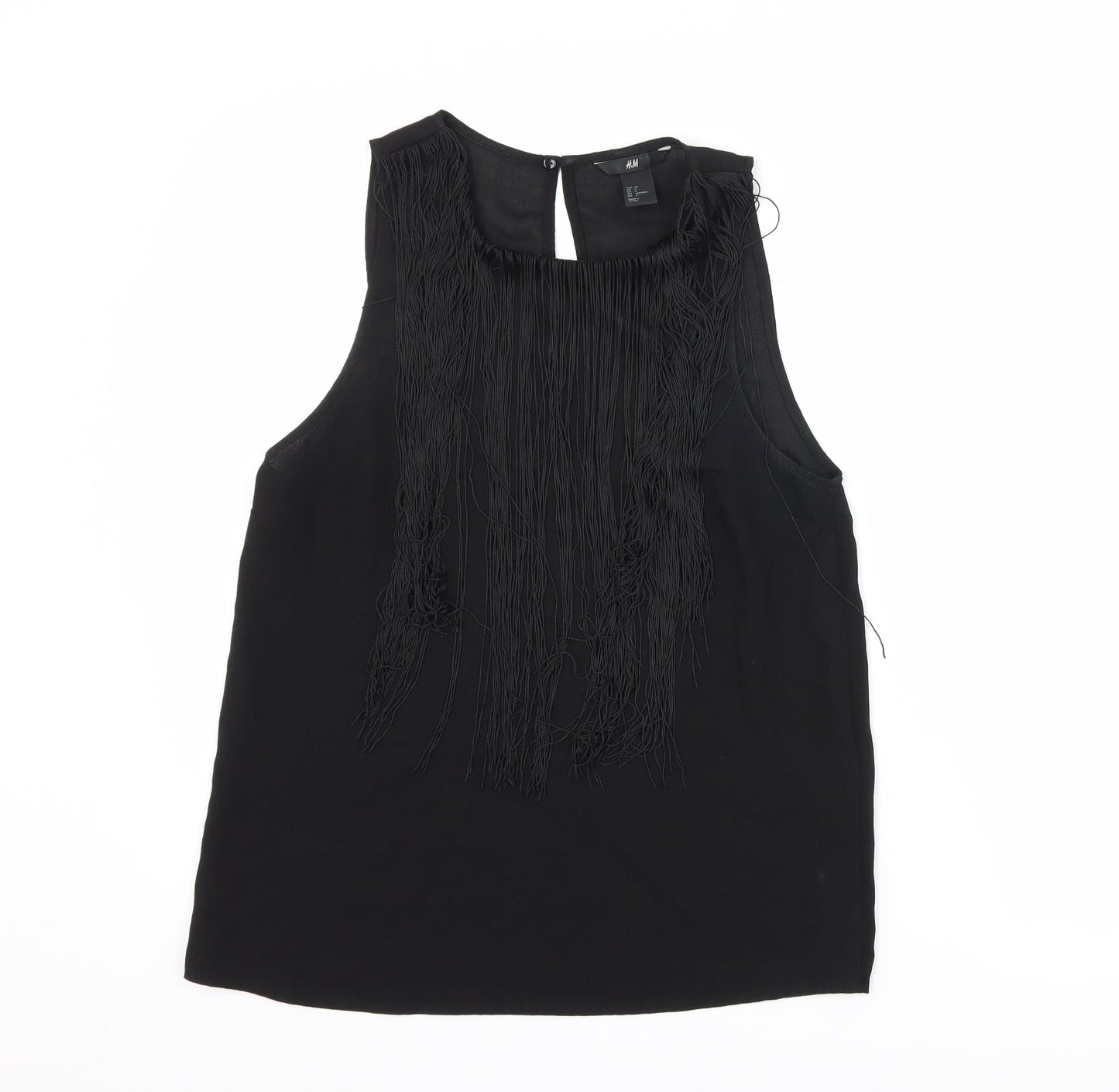 H&M Womens Black   Basic Blouse Size 6