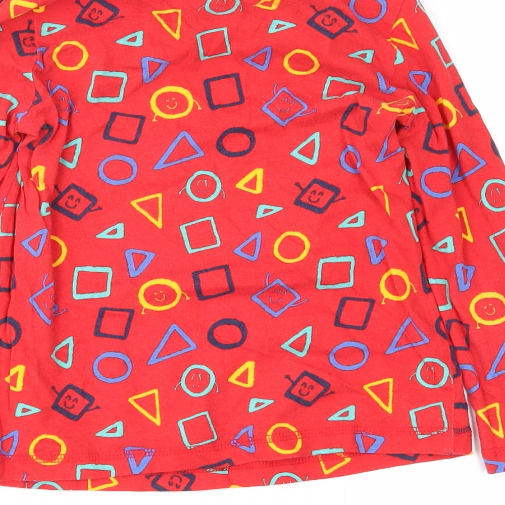 George Boys Red Colourblock  Basic T-Shirt Size 4-5 Years
