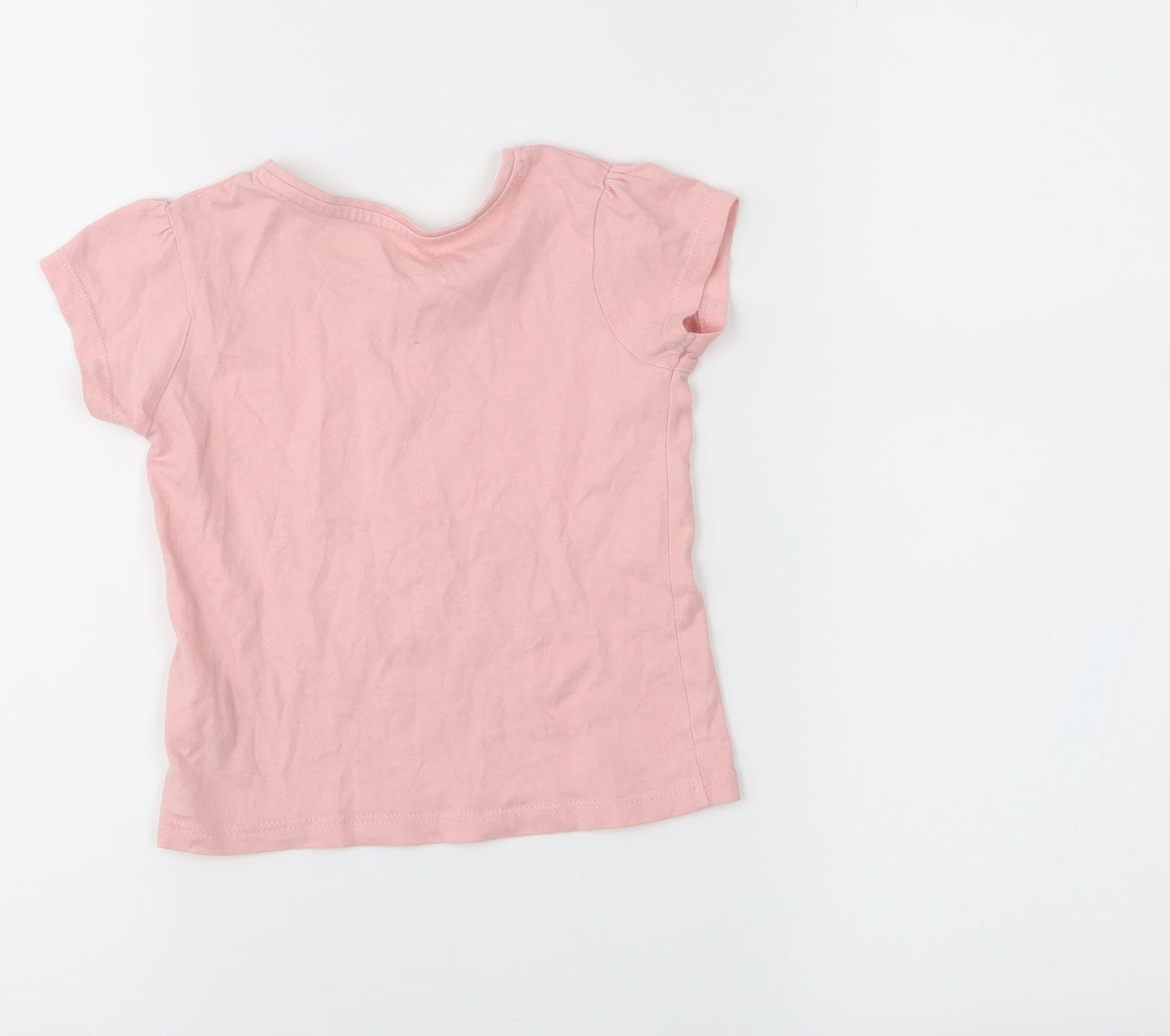 Primark Girls Pink   Basic T-Shirt Size 12-18 Months