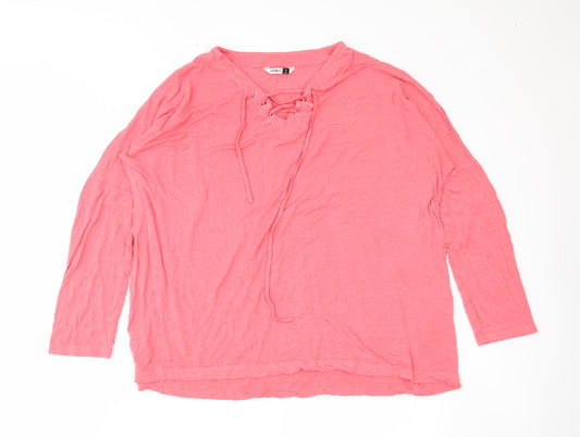 Pep & co Womens Pink   Basic Blouse Size 14