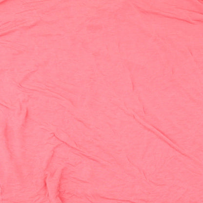 Brand and care label for Pep&Co women’s pink basic blouse, size UK 14