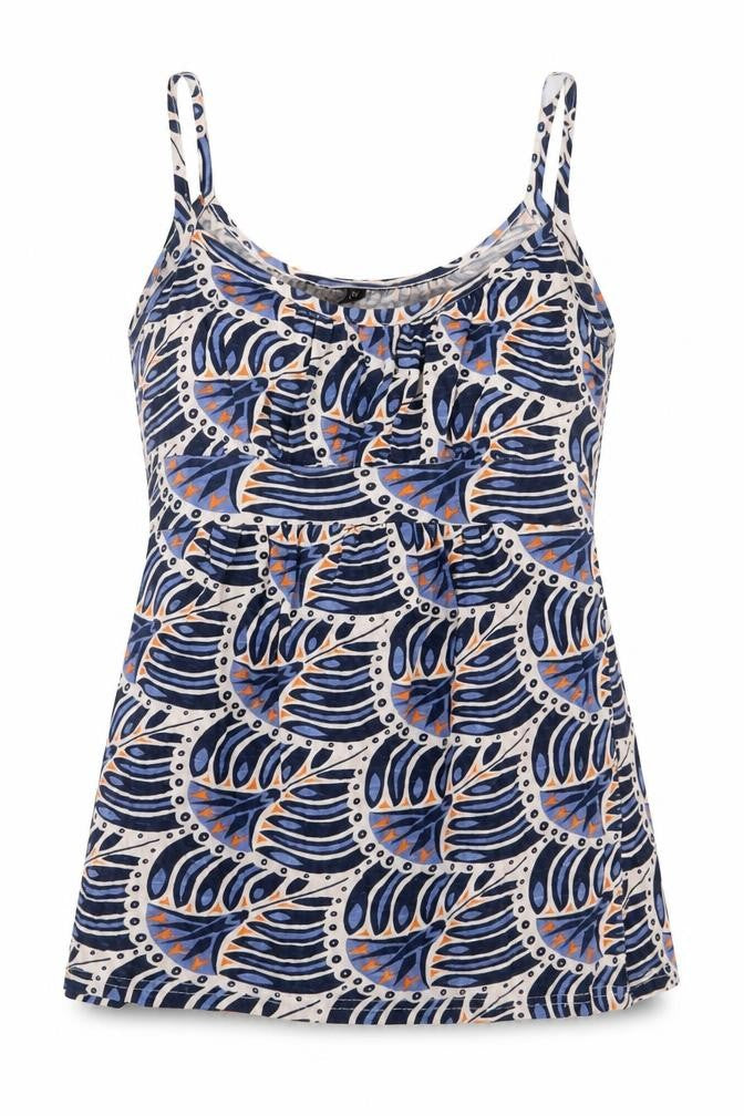 Topshop Womens Blue Floral  Camisole Blouse Size 10