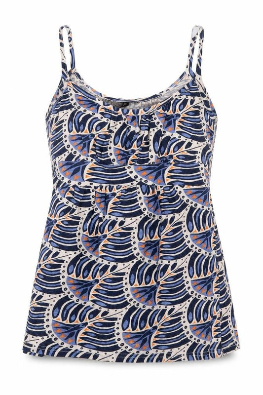 Topshop Womens Blue Floral  Camisole Blouse Size 10