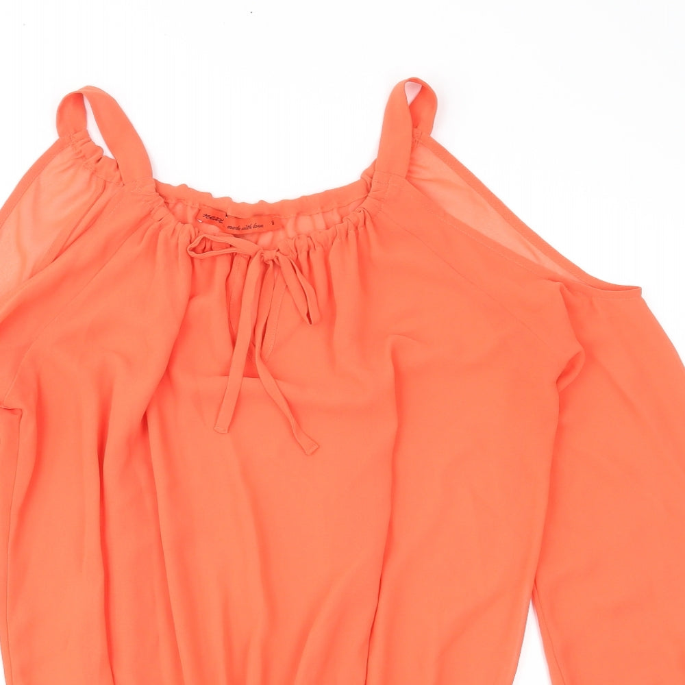 NEXT Womens Orange   Basic Blouse Size 8