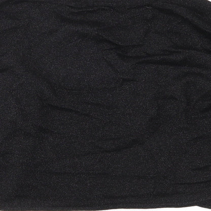 Brand and care label for Belle women’s black shrug jumper, size UK 12