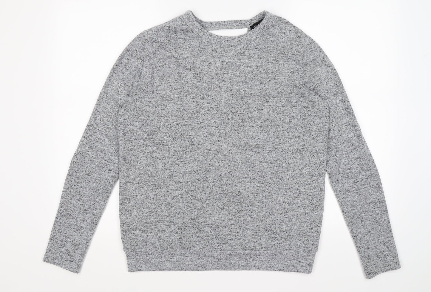 Dorothy Perkins Womens Grey  Knit Pullover Jumper Size 12