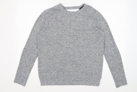 Dorothy Perkins Womens Grey  Knit Pullover Jumper Size 12