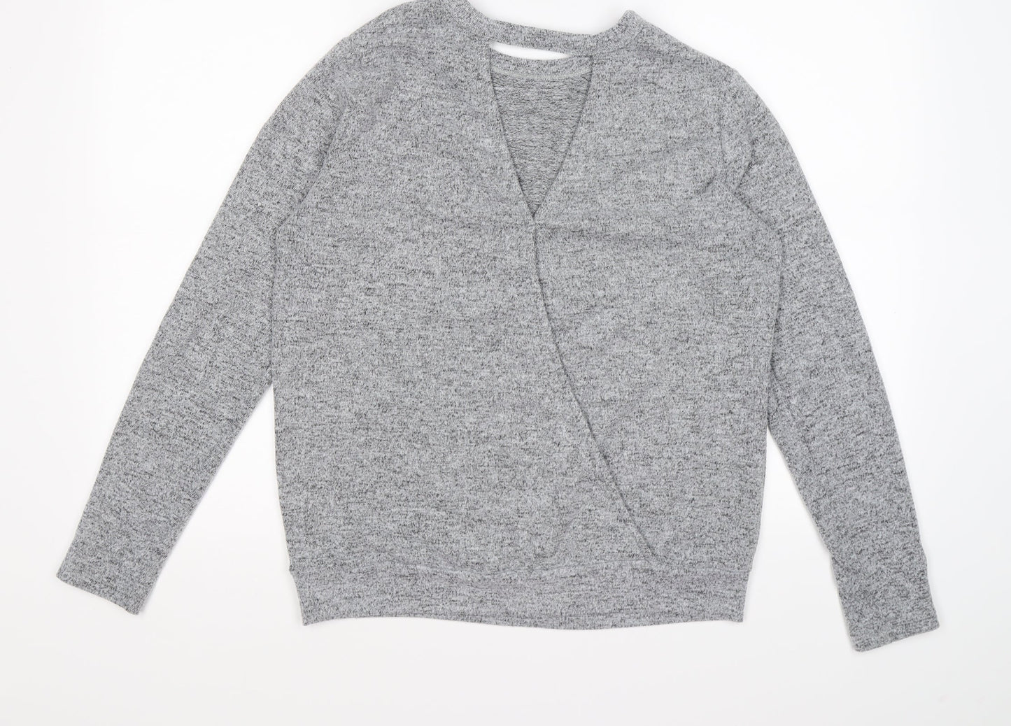 Dorothy Perkins Womens Grey  Knit Pullover Jumper Size 12