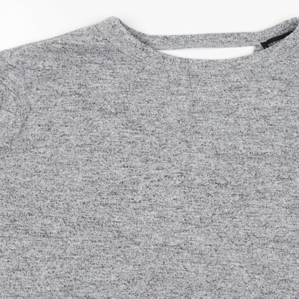 Dorothy Perkins Womens Grey  Knit Pullover Jumper Size 12