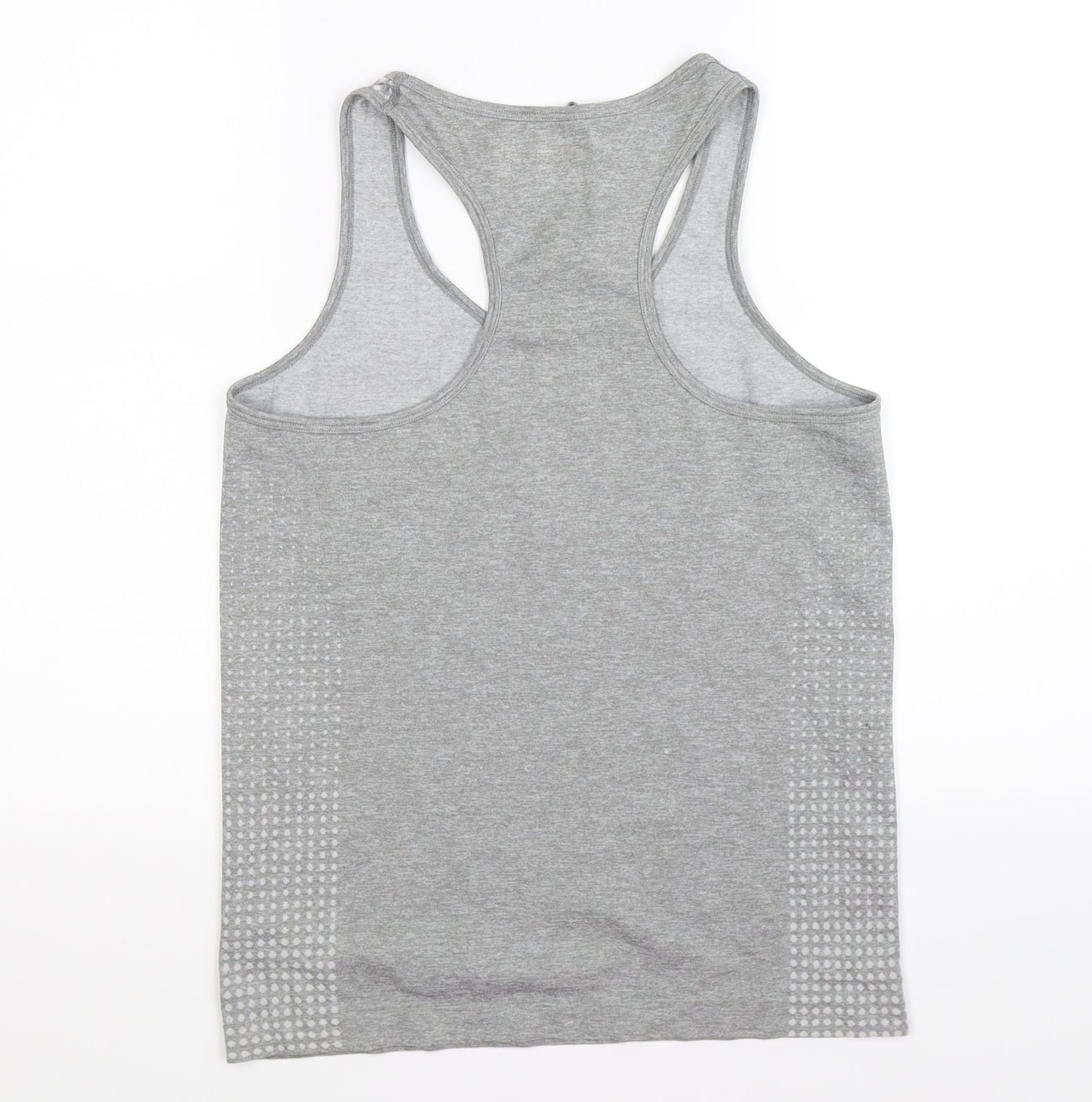 workout Womens Grey Polka Dot  Basic Tank Size 14