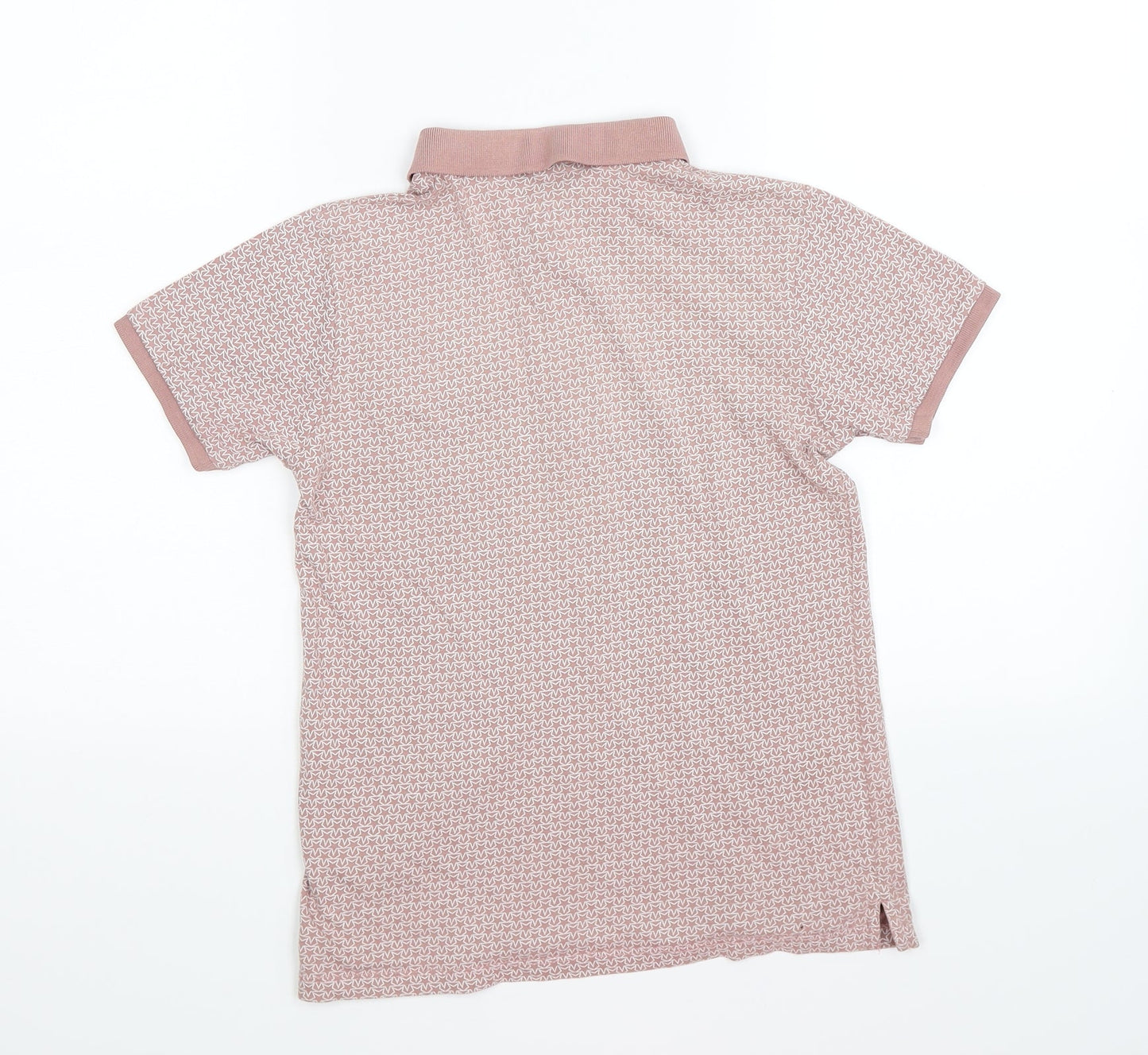 Undeniable Dudes Boys Pink Geometric  Basic Polo Size 11 Years