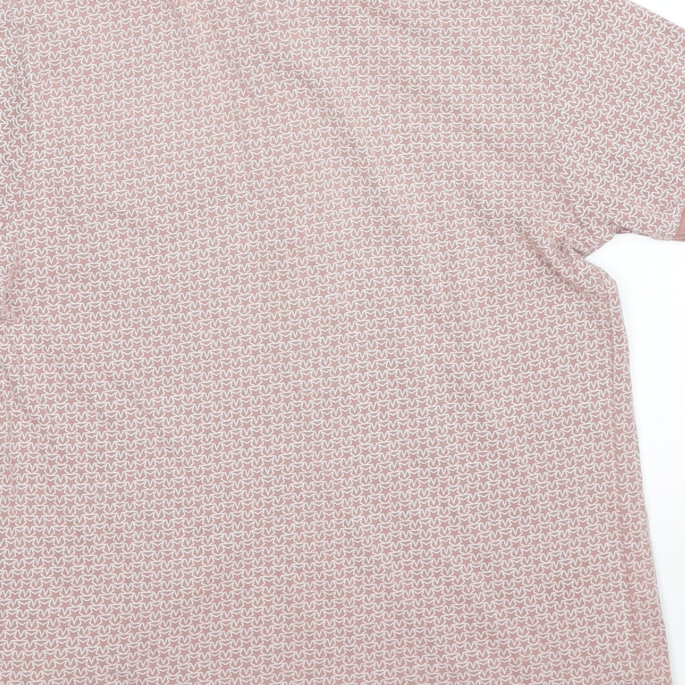 Undeniable Dudes Boys Pink Geometric  Basic Polo Size 11 Years