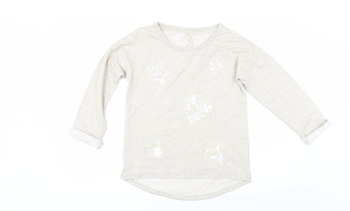 NEXT Girls Beige   Pullover Sweatshirt Size 12 Years