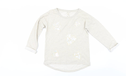 NEXT Girls Beige   Pullover Sweatshirt Size 12 Years