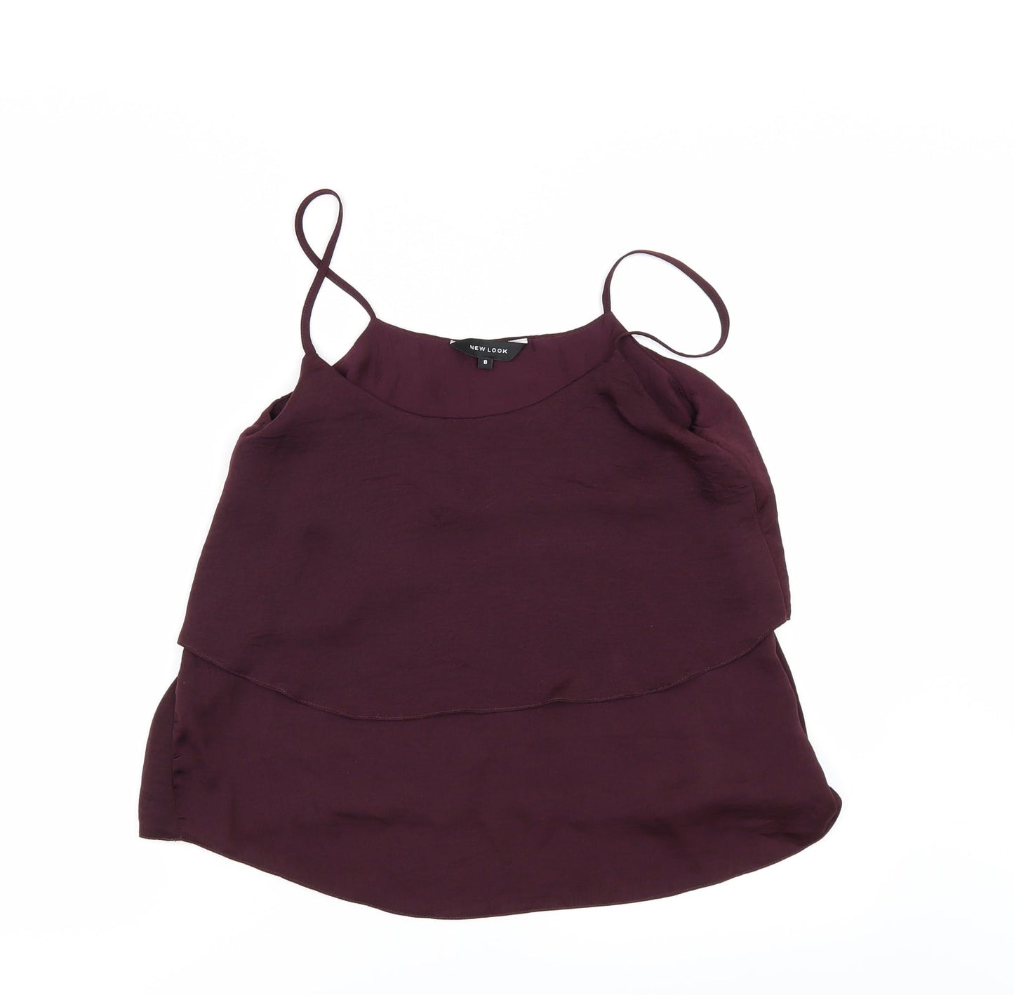 New Look Womens Red   Camisole Blouse Size 8