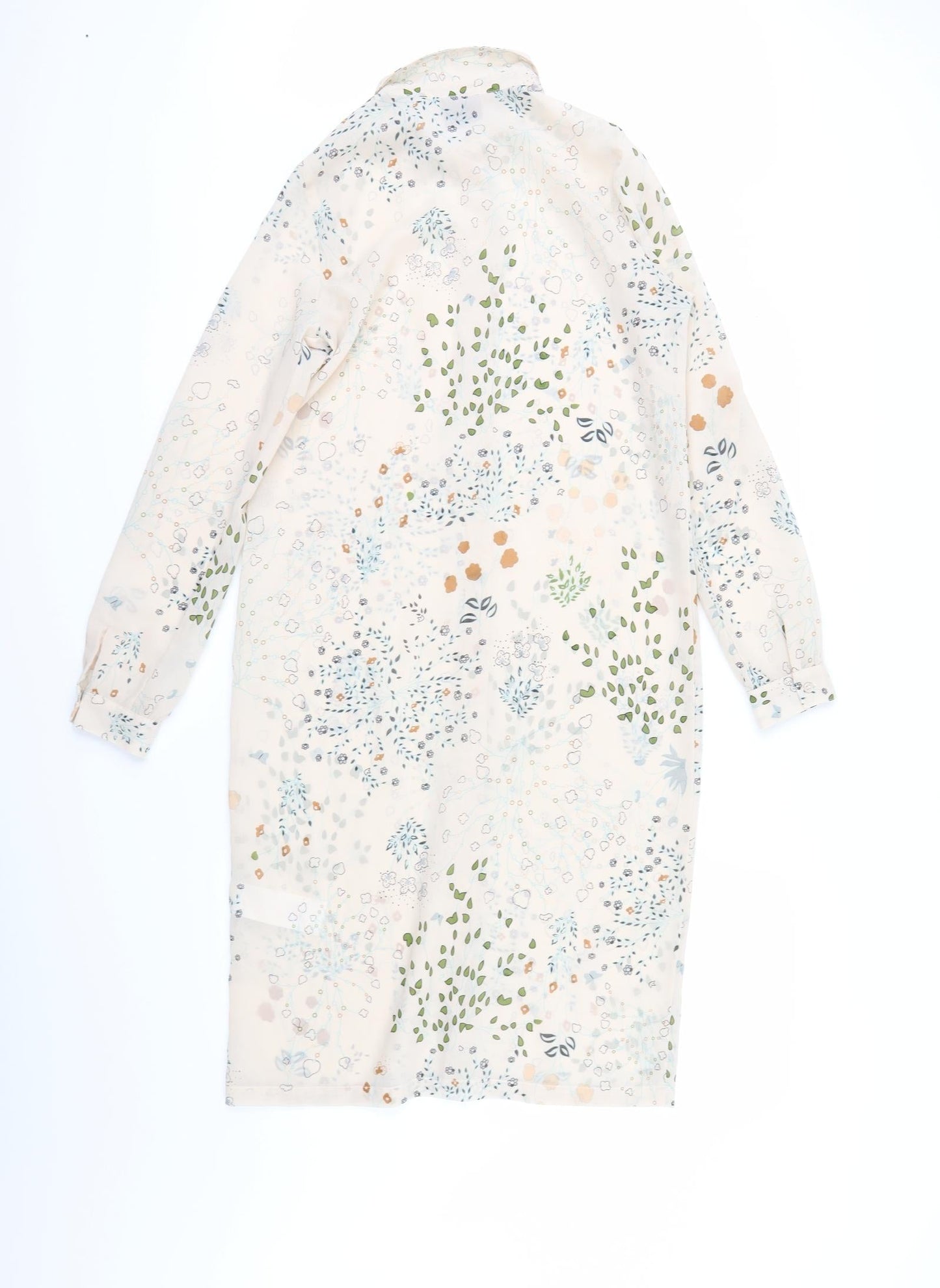 Vera Moda Womens Beige Floral  Basic Button-Up Size XS