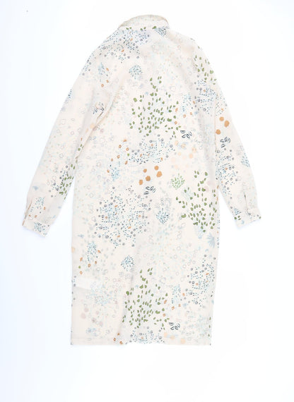 Back view of Vera Moda women’s beige floral basic button-up, size XS