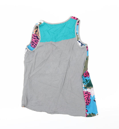 Back view of Next women’s multicoloured floral camisole t-shirt, size UK 8