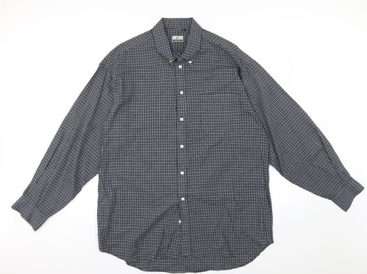 Peter Werth Mens Blue Striped   Button-Up Size L