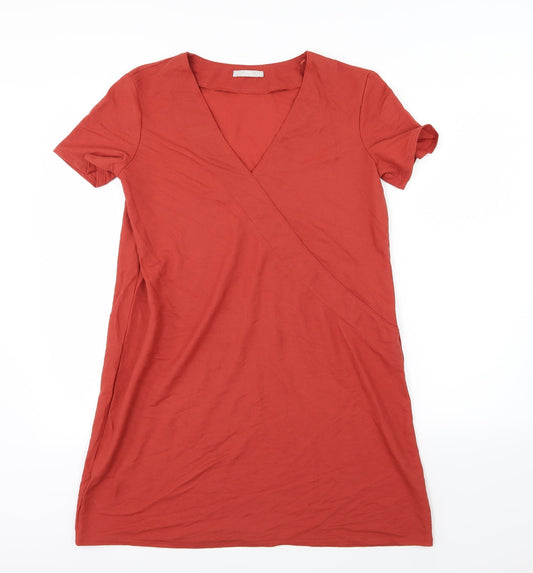 Zara Womens Red  Jersey T-Shirt Dress  Size M