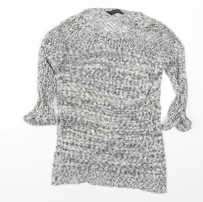 Additional front view of Dorothy Perkins women’s grey jumper, size UK 12