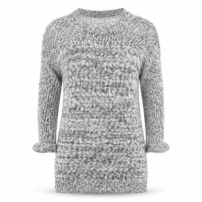 Front view of Dorothy Perkins women’s grey jumper, size UK 12