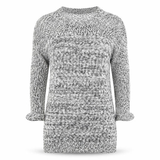 Front view of Dorothy Perkins women’s grey jumper, size UK 12