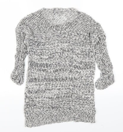 Back view of Dorothy Perkins women’s grey jumper, size UK 12