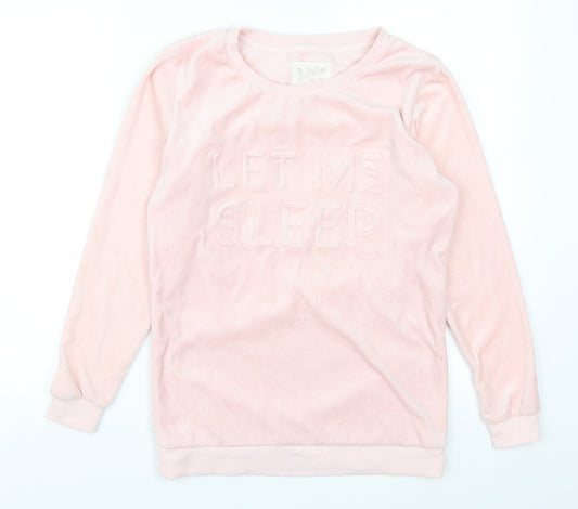 F&F Womens Pink Solid  Top Pyjama Top Size XS  - Let Me Sleep