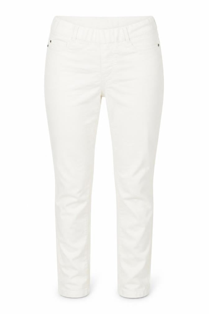 Dorothy Perkins Womens White  Denim Straight Jeans Size 8 L26.5 in