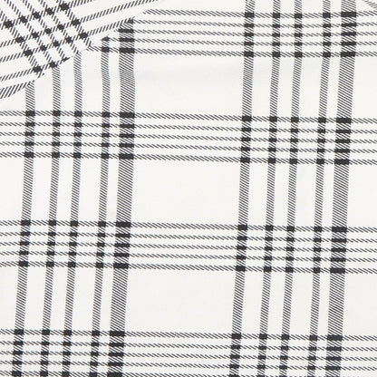 Brand and care label for Select women’s white check basic blouse, size UK 12