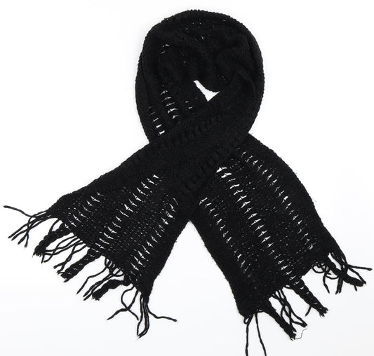 Preworn Womens Black    Scarf