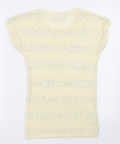 Back view of Next women’s beige jumper, size UK 8