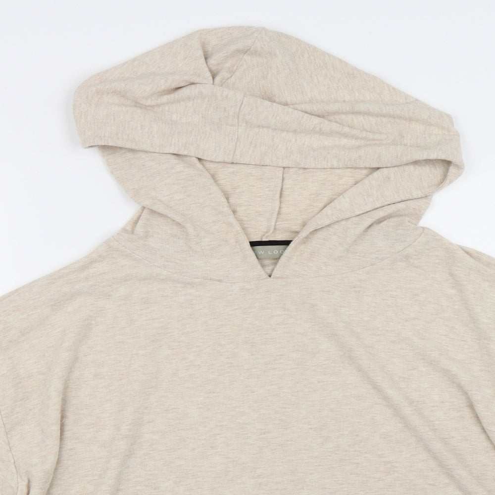 New Look Womens Beige   Pullover Hoodie Size M