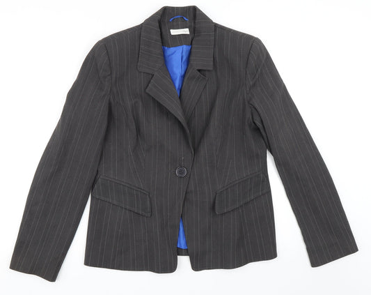 Preworn Womens Grey   Jacket Blazer Size 14