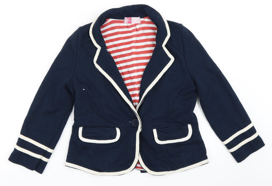 Preworn Womens Blue   Jacket Blazer Size 6