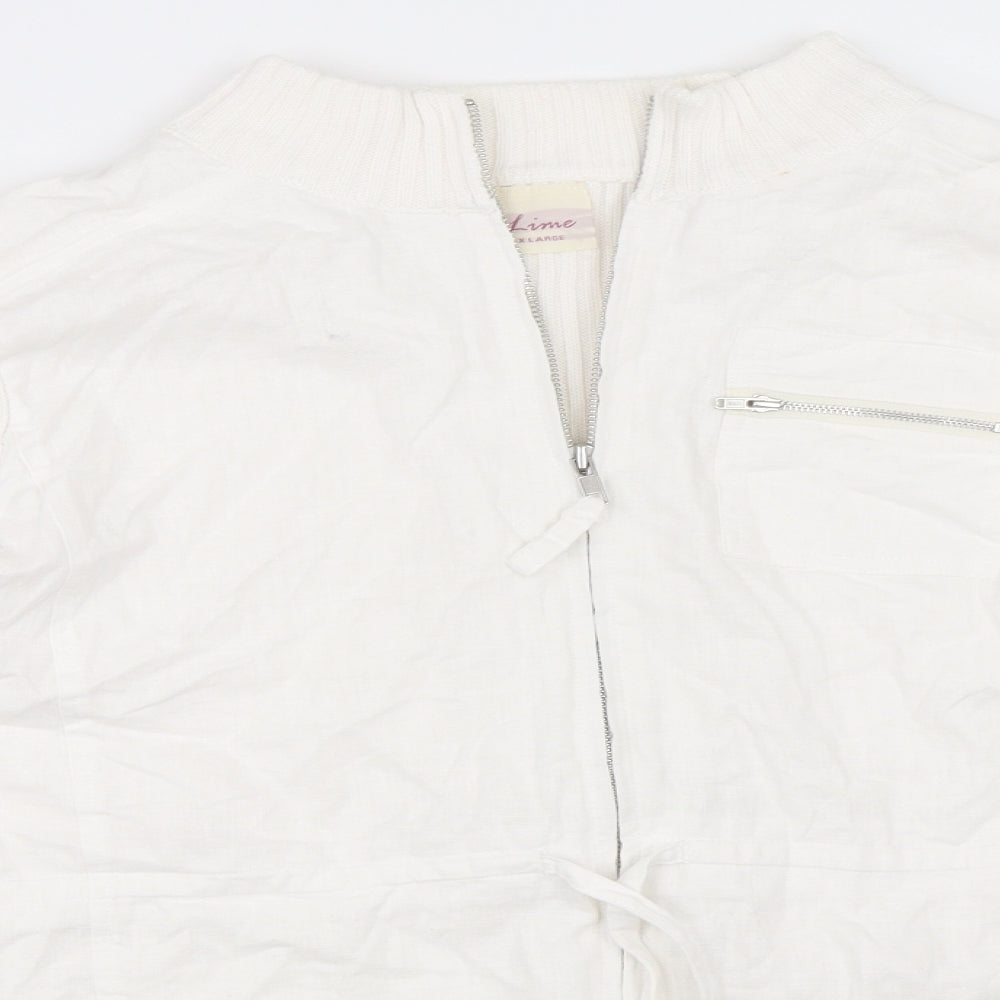Lime Womens Ivory   Jacket  Size XL