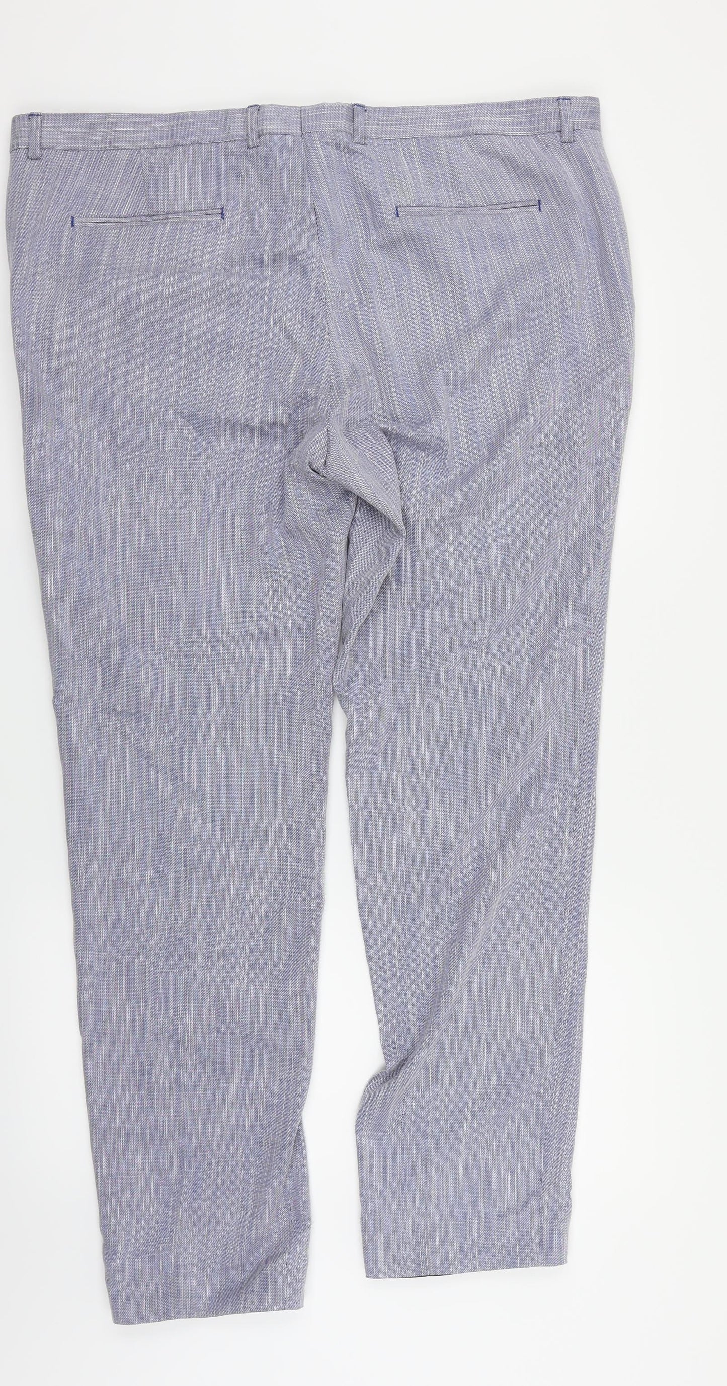 VIGGO Mens Blue   Dress Pants Trousers Size 42 in L28 in