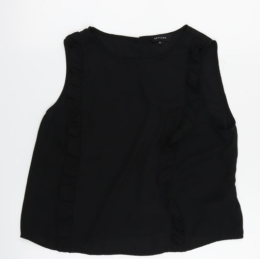 New Look Womens Black   Basic Blouse Size 12