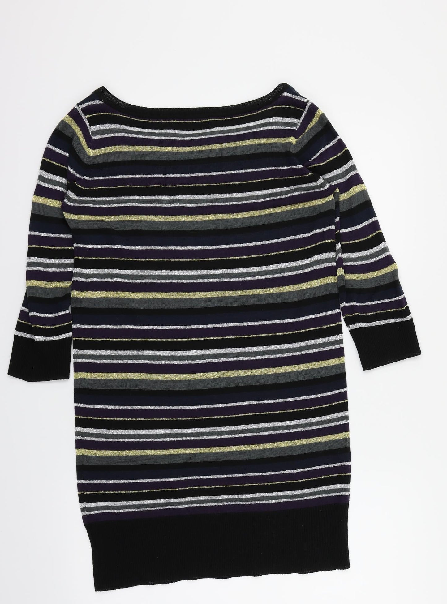 Soaked in Luxury Womens Multicoloured Striped  Pullover Jumper Size M